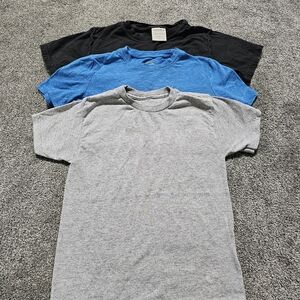 Boy's Classic T-Shirt Pack - Black, Blue, and Gray
